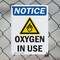 Signmission Oxygen In Use, 18 in W x Rectangle, Plastic OS-2PACK-NS-P-1824-V-17098 - alternate 6